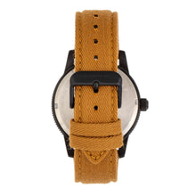 Load image into Gallery viewer, Morphic M85 Series Canvas-Overlaid Leather-Band Watch - Black/Beige - MPH8503
