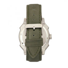 Load image into Gallery viewer, Morphic M68 Series Leather-Band Watch w/ Date - Silver/Olive - MPH6801