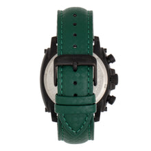 Load image into Gallery viewer, Morphic M83 Series Chronograph Leather-Band Watch w/ Date - Black/Green - MPH8307