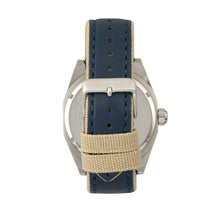 Load image into Gallery viewer, Morphic M59 Series Leather-Overlaid Canvas-Band Watch - Silver/Blue - MPH5903
