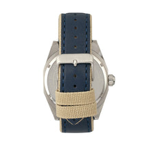 Load image into Gallery viewer, Morphic M59 Series Leather-Overlaid Canvas-Band Watch - Silver/Blue - MPH5903
