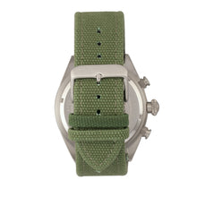 Load image into Gallery viewer, Morphic M53 Series Chronograph Fiber-Weaved Leather-Band Watch w/Date - Silver/Olive - MPH5302