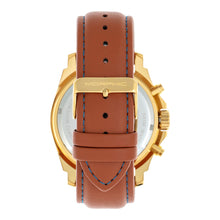 Load image into Gallery viewer, Morphic M73 Series Chronograph Leather-Band Watch - Gold/Blue - MPH7304