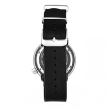 Load image into Gallery viewer, Morphic M74 Series Leather-Band Watch w/Magnified Date Display - Black/Grey/Blue - MPH7408