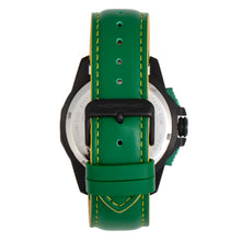 Load image into Gallery viewer, Morphic M82 Series Chronograph Leather-Band Watch w/Date - Black/Green - MPH8206
