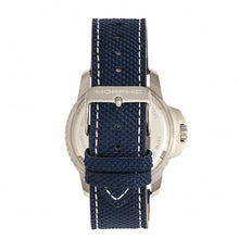 Load image into Gallery viewer, Morphic M70 Series Canvas-Overlaid Leather-Band Watch w/Date - Silver/Blue - MPH7002