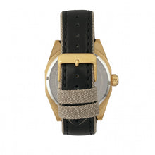 Load image into Gallery viewer, Morphic M59 Series Leather-Overlaid Canvas-Band Watch - Gold/Black - MPH5904