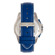 Load image into Gallery viewer, Morphic M82 Series Chronograph Leather-Band Watch w/Date - Silver/Blue - MPH8203
