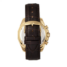 Load image into Gallery viewer, Morphic M66 Series Skeleton Dial Leather-Band Watch w/ Day/Date - Gold/Dark Brown - MPH6604
