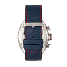 Load image into Gallery viewer, Morphic M64 Series Chronograph Leather-Band Watch w/ Date - Silver/Blue - MPH6403
