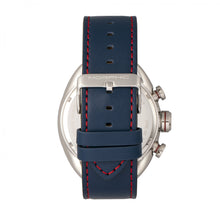 Load image into Gallery viewer, Morphic M64 Series Chronograph Leather-Band Watch w/ Date - Silver/Blue - MPH6403