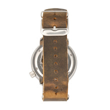 Load image into Gallery viewer, Morphic M74 Series Leather-Band Watch w/Magnified Date Display - Brown/Silver/Black - MPH7409