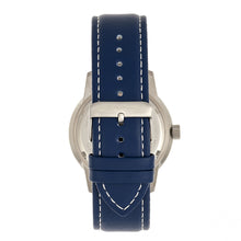 Load image into Gallery viewer, Morphic M71 Series Leather-Band Watch w/Date - Silver/Blue - MPH7102
