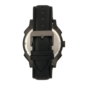 Morphic M68 Series Leather-Band Watch w/ Date - Black - MPH6805