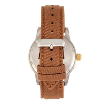 Load image into Gallery viewer, Morphic M85 Series Canvas-Overlaid Leather-Band Watch - Gold/Brown - MPH8501