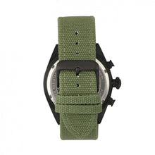 Load image into Gallery viewer, Morphic M53 Series Chronograph Fiber-Weaved Leather-Band Watch w/Date - Black/Olive - MPH5306