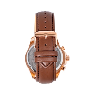 Morphic M88 Series Chronograph Leather-Band Watch w/Date - Brown/Rose Gold - MPH8803