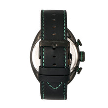 Load image into Gallery viewer, Morphic M64 Series Chronograph Leather-Band Watch w/ Date - Black/Green - MPH6405