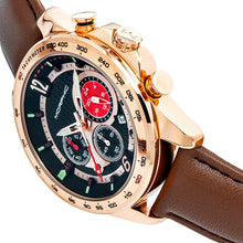 Load image into Gallery viewer, Morphic M88 Series Chronograph Leather-Band Watch w/Date - Brown/Rose Gold - MPH8803
