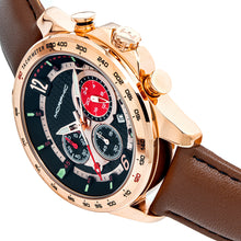 Load image into Gallery viewer, Morphic M88 Series Chronograph Leather-Band Watch w/Date - Brown/Rose Gold - MPH8803