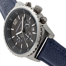 Load image into Gallery viewer, Morphic M67 Series Chronograph Leather-Band Watch w/Date - Gunmetal/Blue - MPH6706