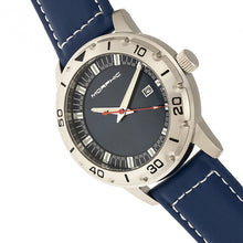 Load image into Gallery viewer, Morphic M71 Series Leather-Band Watch w/Date - Silver/Blue - MPH7102