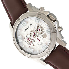 Load image into Gallery viewer, Morphic M73 Series Chronograph Leather-Band Watch - Silver - MPH7301
