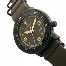 Load image into Gallery viewer, Morphic M58 Series Nato Leather-Band Watch w/ Date - Black/Olive - MPH5806
