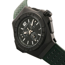 Load image into Gallery viewer, Morphic M55 Series Chronograph Leather-Band Watch w/Date - Black/Green - MPH5505
