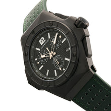 Load image into Gallery viewer, Morphic M55 Series Chronograph Leather-Band Watch w/Date - Black/Green - MPH5505