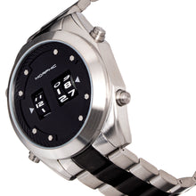 Load image into Gallery viewer, Morphic M76 Series Drum-Roll Bracelet Watch - Silver/Black - MPH7607
