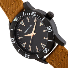Load image into Gallery viewer, Morphic M85 Series Canvas-Overlaid Leather-Band Watch - Black/Beige - MPH8503