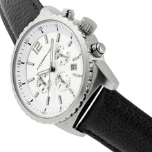 Load image into Gallery viewer, Morphic M67 Series Chronograph Leather-Band Watch w/Date - Silver/Black - MPH6701