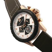 Load image into Gallery viewer, Morphic M57 Series Chronograph Leather-Band Watch - Rose Gold/Olive - MPH5706
