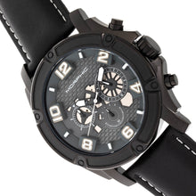 Load image into Gallery viewer, Morphic M73 Series Chronograph Leather-Band Watch - Black - MPH7306