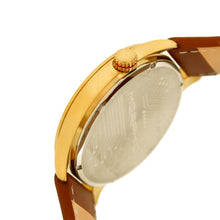 Load image into Gallery viewer, Morphic M44 Series Dual-Time Leather-Band Watch w/ Retrograde Date - Gold/Brown - MPH4404
