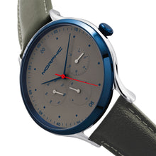 Load image into Gallery viewer, Morphic M65 Series Leather-Band Watch w/Day/Date - Grey - MPH6505
