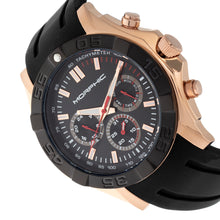 Load image into Gallery viewer, Morphic M75 Series Tachymeter Strap Watch w/Day/Date - Rose Gold/Black - MPH7505
