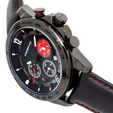 Load image into Gallery viewer, Morphic M88 Series Chronograph Leather-Band Watch w/Date - Black - MPH8806