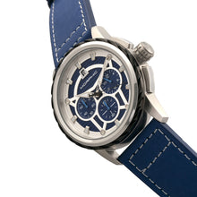 Load image into Gallery viewer, Morphic M61 Series Chronograph Leather-Band Watch w/Date - Silver/Blue - MPH6102