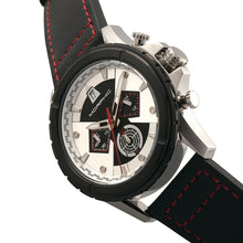 Load image into Gallery viewer, Morphic M57 Series Chronograph Leather-Band Watch - Silver/Black - MPH5701