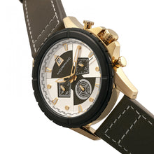 Load image into Gallery viewer, Morphic M57 Series Chronograph Leather-Band Watch - Gold/Olive - MPH5704