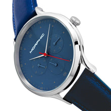 Load image into Gallery viewer, Morphic M65 Series Leather-Band Watch w/Day/Date - Blue - MPH6506

