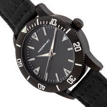 Load image into Gallery viewer, Morphic M85 Series Canvas-Overlaid Leather-Band Watch - Black - MPH8502