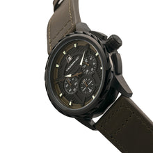 Load image into Gallery viewer, Morphic M61 Series Chronograph Leather-Band Watch w/Date - Black/Olive - MPH6106
