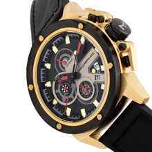 Load image into Gallery viewer, Morphic M81 Series Chronograph Leather-Band Watch w/Date - Black/Gold - MPH8103