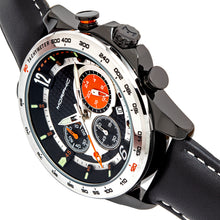Load image into Gallery viewer, Morphic M88 Series Chronograph Leather-Band Watch w/Date - Black/Silver - MPH8804