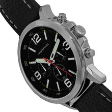 Load image into Gallery viewer, Morphic M86 Series Chronograph Leather-Band Watch - Silver/Black - MPH8602
