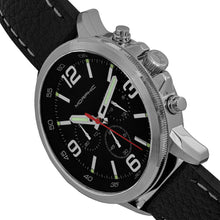 Load image into Gallery viewer, Morphic M86 Series Chronograph Leather-Band Watch - Silver/Black - MPH8602