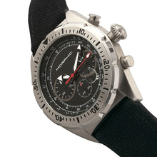 Load image into Gallery viewer, Morphic M53 Series Chronograph Fiber-Weaved Leather-Band Watch w/Date - Silver/Black - MPH5301
